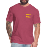 Costa Rica 2 Fitted Cotton/Poly T-Shirt by Next Level - heather burgundy