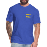 Costa Rica 2 Fitted Cotton/Poly T-Shirt by Next Level - heather royal