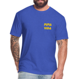 Costa Rica 2 Fitted Cotton/Poly T-Shirt by Next Level - heather royal