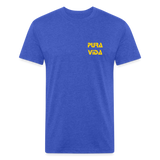 Costa Rica 2 Fitted Cotton/Poly T-Shirt by Next Level - heather royal