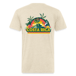 Costa Rica 2 Fitted Cotton/Poly T-Shirt by Next Level - heather cream