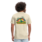 Costa Rica 2 Fitted Cotton/Poly T-Shirt by Next Level - heather cream