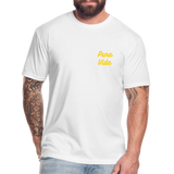 Costa Rica 3 Fitted Cotton/Poly T-Shirt by Next Level - white