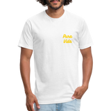 Costa Rica 3 Fitted Cotton/Poly T-Shirt by Next Level - white