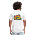 Costa Rica 3 Fitted Cotton/Poly T-Shirt by Next Level - white
