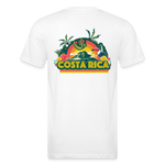 Costa Rica 3 Fitted Cotton/Poly T-Shirt by Next Level - white