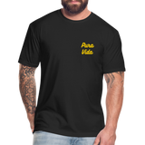 Costa Rica 3 Fitted Cotton/Poly T-Shirt by Next Level - black