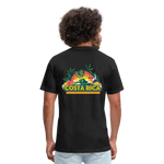 Costa Rica 3 Fitted Cotton/Poly T-Shirt by Next Level - black