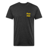 Costa Rica 3 Fitted Cotton/Poly T-Shirt by Next Level - heather black