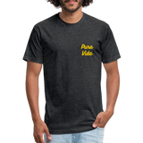 Costa Rica 3 Fitted Cotton/Poly T-Shirt by Next Level - heather black