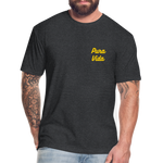 Costa Rica 3 Fitted Cotton/Poly T-Shirt by Next Level - heather black
