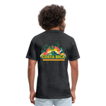 Costa Rica 3 Fitted Cotton/Poly T-Shirt by Next Level - heather black