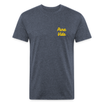 Costa Rica 3 Fitted Cotton/Poly T-Shirt by Next Level - heather navy
