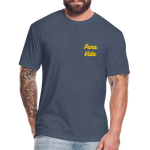 Costa Rica 3 Fitted Cotton/Poly T-Shirt by Next Level - heather navy