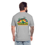 Costa Rica 3 Fitted Cotton/Poly T-Shirt by Next Level - heather gray