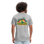 Costa Rica 3 Fitted Cotton/Poly T-Shirt by Next Level - heather gray