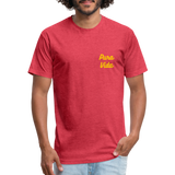 Costa Rica 3 Fitted Cotton/Poly T-Shirt by Next Level - heather red