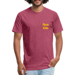 Costa Rica 3 Fitted Cotton/Poly T-Shirt by Next Level - heather burgundy