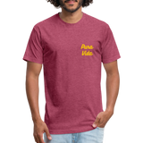 Costa Rica 3 Fitted Cotton/Poly T-Shirt by Next Level - heather burgundy