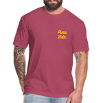 Costa Rica 3 Fitted Cotton/Poly T-Shirt by Next Level - heather burgundy