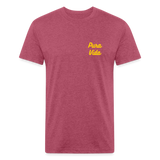 Costa Rica 3 Fitted Cotton/Poly T-Shirt by Next Level - heather burgundy
