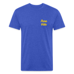 Costa Rica 3 Fitted Cotton/Poly T-Shirt by Next Level - heather royal