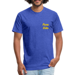 Costa Rica 3 Fitted Cotton/Poly T-Shirt by Next Level - heather royal