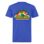 Costa Rica 3 Fitted Cotton/Poly T-Shirt by Next Level - heather royal