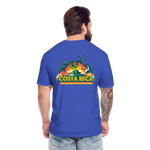 Costa Rica 3 Fitted Cotton/Poly T-Shirt by Next Level - heather royal