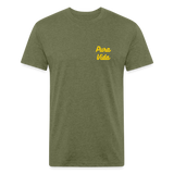 Costa Rica 3 Fitted Cotton/Poly T-Shirt by Next Level - heather military green