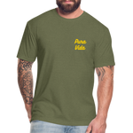 Costa Rica 3 Fitted Cotton/Poly T-Shirt by Next Level - heather military green