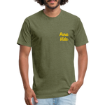 Costa Rica 3 Fitted Cotton/Poly T-Shirt by Next Level - heather military green