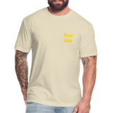 Costa Rica 3 Fitted Cotton/Poly T-Shirt by Next Level - heather cream