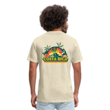 Costa Rica 3 Fitted Cotton/Poly T-Shirt by Next Level - heather cream