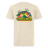 Costa Rica 3 Fitted Cotton/Poly T-Shirt by Next Level - heather cream