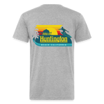 SURF Huntington Beach 2-Sided T-shirt - heather gray