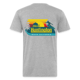 SURF Huntington Beach 2-Sided T-shirt - heather gray