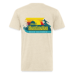 SURF Huntington Beach 2-Sided T-shirt - heather cream