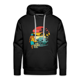 SURF SUNSET Premium Hoodie - black