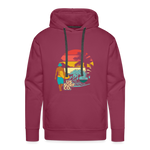 SURF SUNSET Premium Hoodie - burgundy