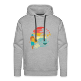 SURF SUNSET Premium Hoodie - heather grey