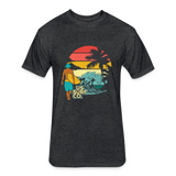 SURF SUNSET T-Shirt - heather black