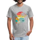 SURF SUNSET T-Shirt - heather gray