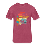 SURF SUNSET T-Shirt - heather burgundy