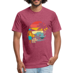 SURF SUNSET T-Shirt - heather burgundy