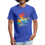 SURF SUNSET T-Shirt - heather royal