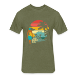 SURF SUNSET T-Shirt - heather military green