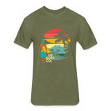 SURF SUNSET T-Shirt - heather military green