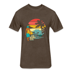 SURF SUNSET T-Shirt - heather espresso