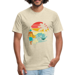 SURF SUNSET T-Shirt - heather cream